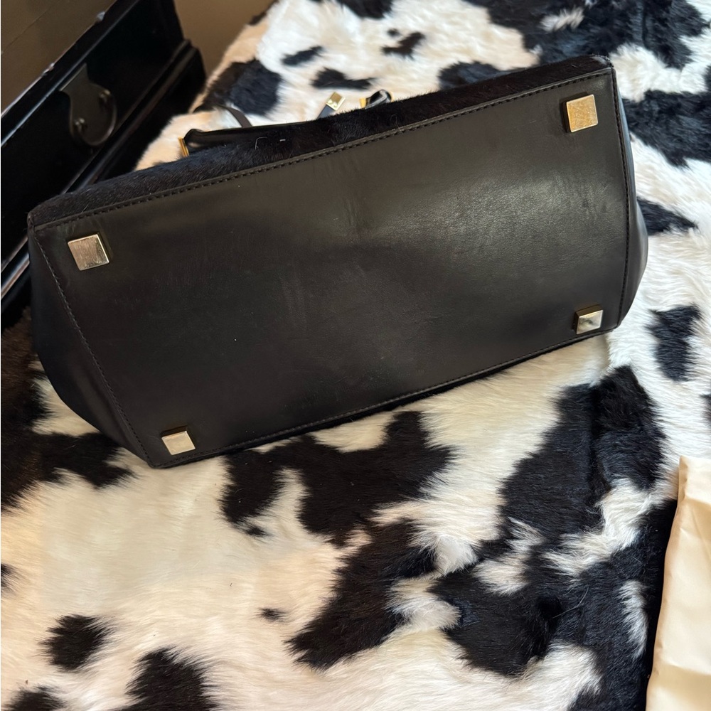 Michael Kors Black large Calf-hair Tote with Gold Accents - Picture 6 of 10